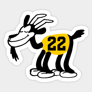 Caitlin Clark GOAT 6, Classic Steamboat Willie Goat Sticker